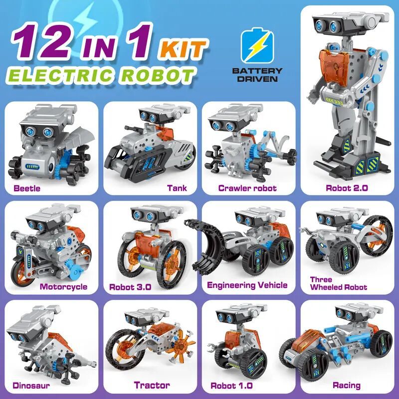 12 in 1 科学実験ソーラーロボットおもちゃ DIY ビ - Science Kit のレビューと価格