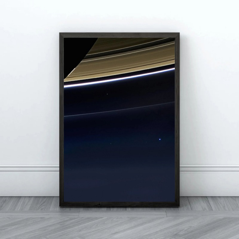ペールブルードットプリントポスターボイジャー地球惑星地球クラ - Star Map Poster のレビューと価格